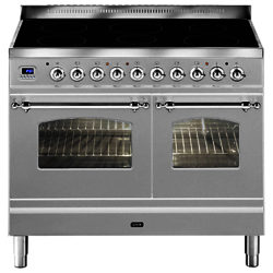 ILVE Milano Dual Fuel Induction Range Cooker Stainless Steel